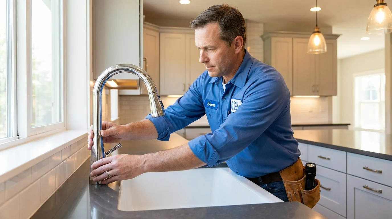 Kitchen faucet installation by Johns Plumbing LLC in Jennings